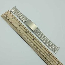 Adjustable 16 mm 18 mm 20 mm 21 mm Stainless Steel Watch Bracelet
