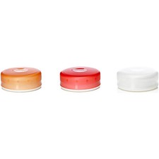 Humangear GoTubb Hard Container 3-Pack - Clear/Orange/Red