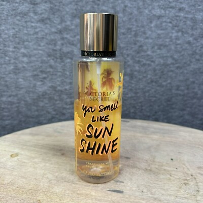 Victorias Secret ''You Smell Like Sunshine'' Fragrance Mist Used 1/2 bottle +