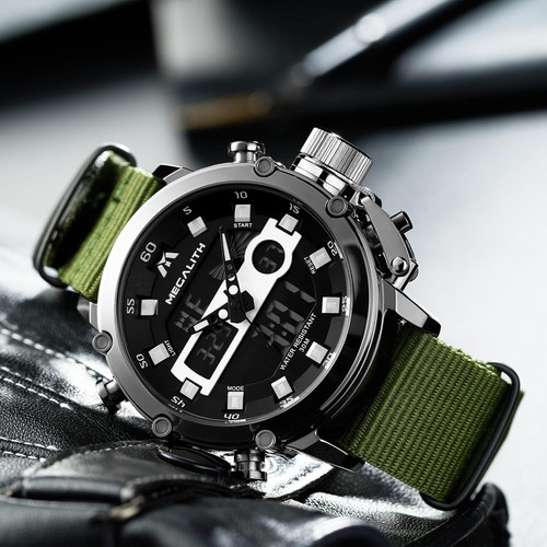 Herren Militär Sportuhr Wasserdicht Digital Robust LED Robust - Bild 4 von 10