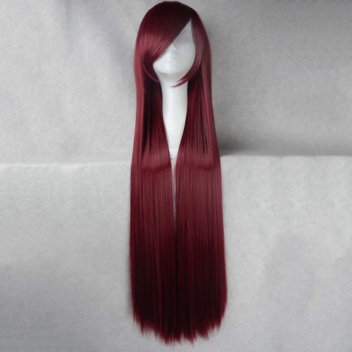 Women's Full Wig 100cm/39" Long Straight Cosplay Anime Party Heat Resistant Hair - Picture 19 of 22