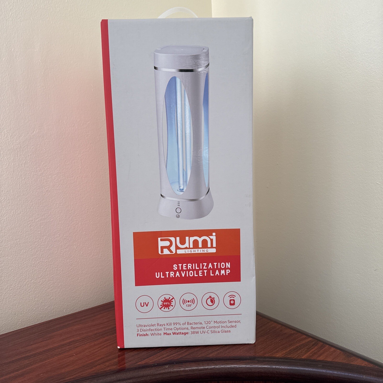 NEW Rumi Lighting 38W UVC Disinfect Sterilization Ultraviolet Lamp