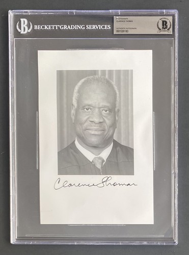 CLARENCE THOMAS SIGNED 6X9 PHOTO BECKETT AUTHENTIC AUTO PHOTOGRAPH