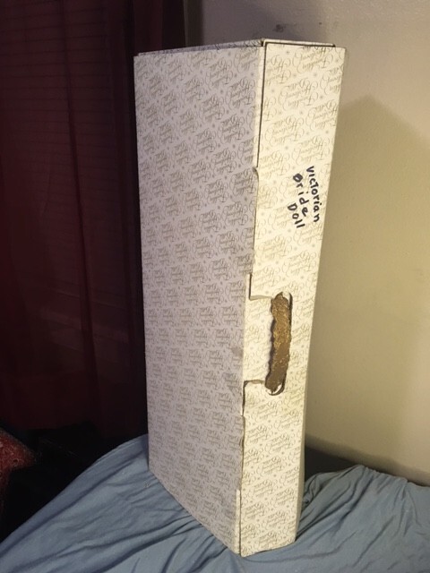 FRANKLIN HEIRLOOM DOLL VICTORIAN BRIDE 22" TALL Bouquet & Brush 1985