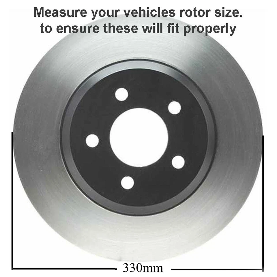 330mm Rear Brake Rotor Ceramic Pad for 2006 - 2019 Express Savana 2500 3500 SRW - Image 2 of 4