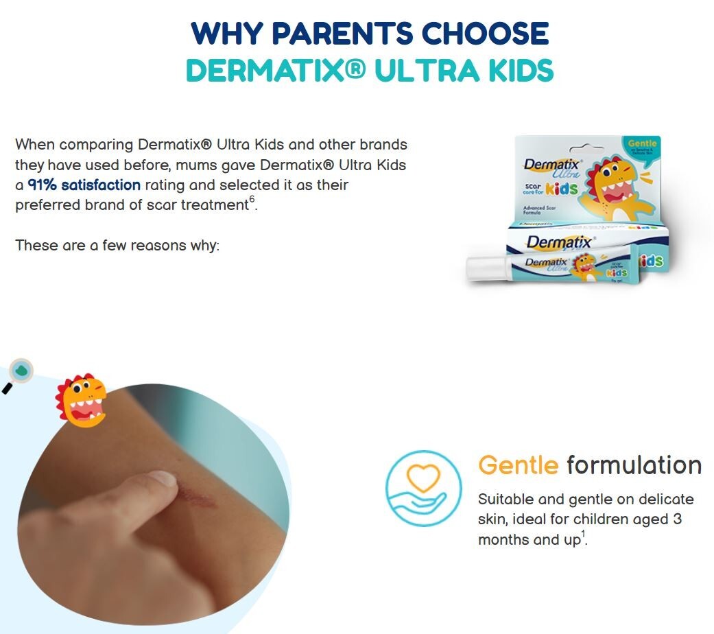 Lot De 2 Boîtes De Gel Dermatix Ultra Kids 9g - Soin Des Cicatrices Pour Enfants, Sans Parfum, Neuf