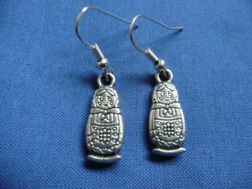 NEW Tibetan Silver Drop Dangle Earrings w/ Silver Plated Wires: UK Seller - Xmas