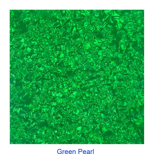 Parts For Acoustic Guitar Pickguard DIY Self-Adhesive Sheets, Green Pearl