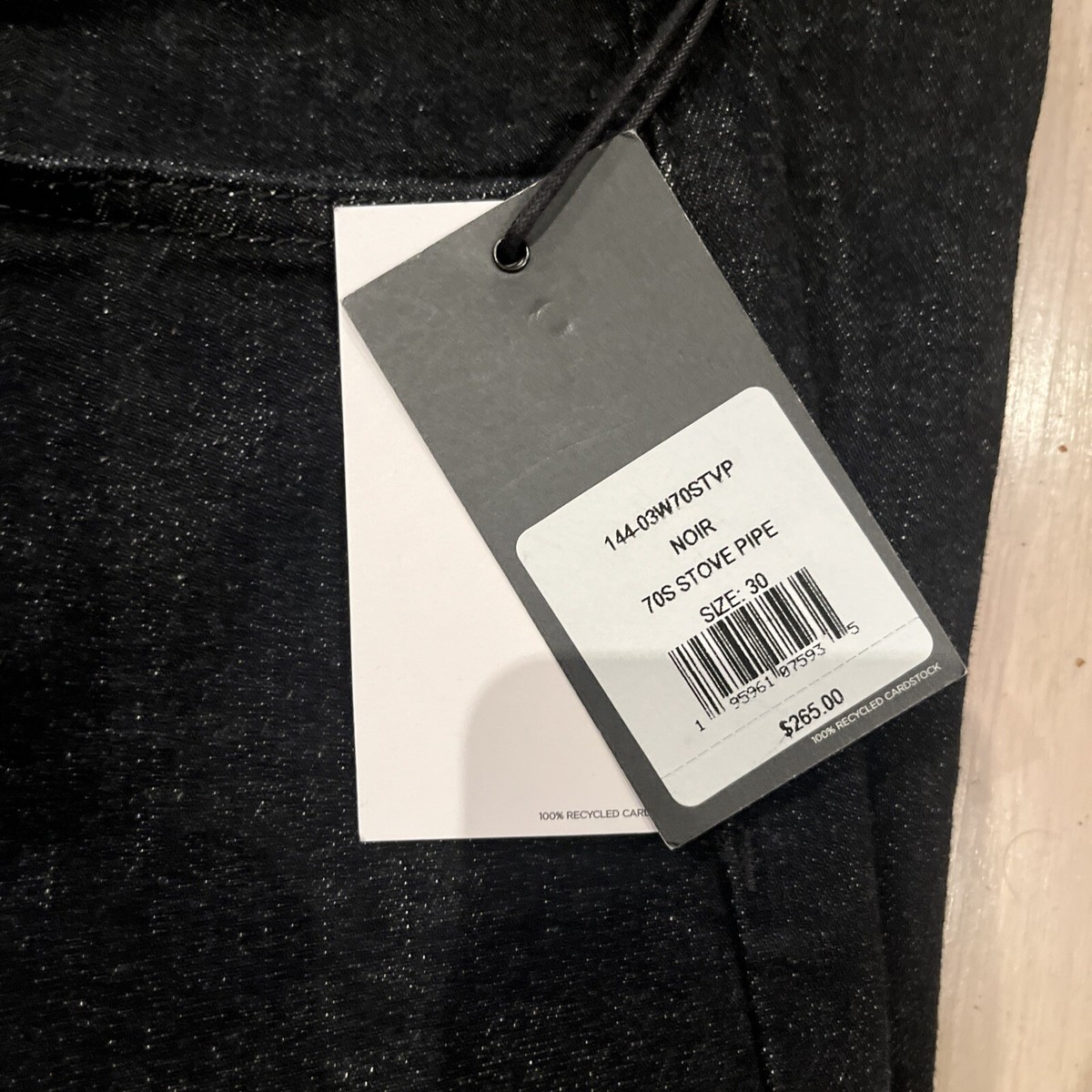 Re/Done Jeans Womens 30 70s Stove Pipe Straight Cropped High Rise