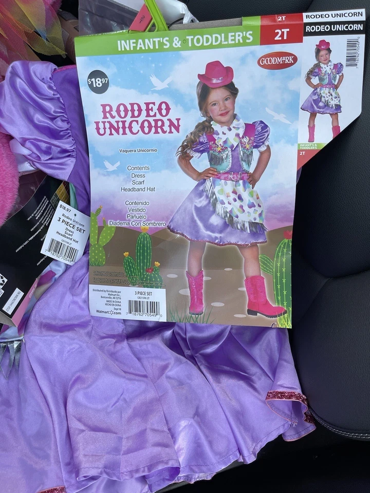 Rodeo UNICORN Sweetie With Hat Child SIZE 2T Costume Pink Skirt Cowgirl NEW - Image 2 of 2