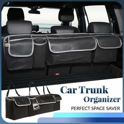 Felt Car Back Seat Rear Trunk Organizer Universal Storage Bag Pocket Pouch Bag