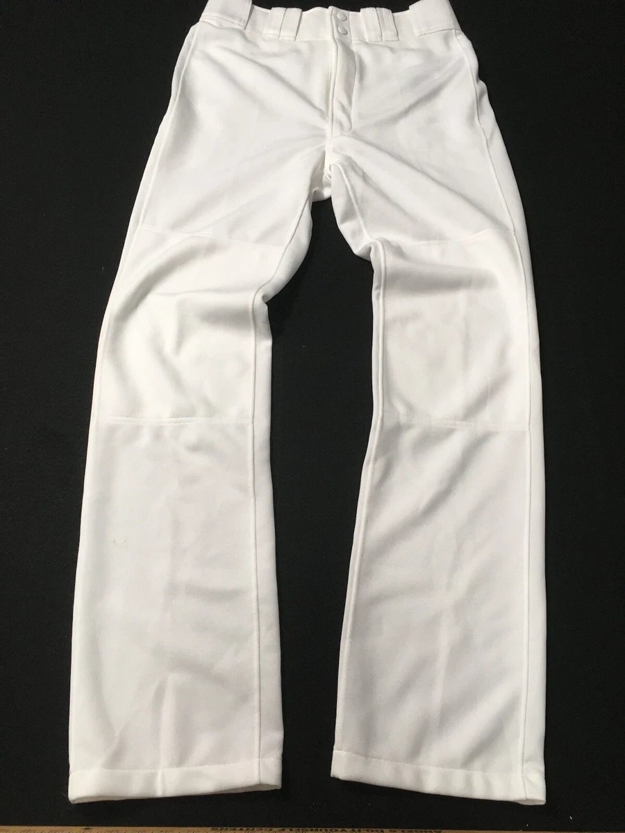 N Mizuno Performance Baseball Pants Mens Medium White Belt Channel