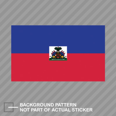 Haitian Flag Sticker Decal Vinyl Haiti HTI HT