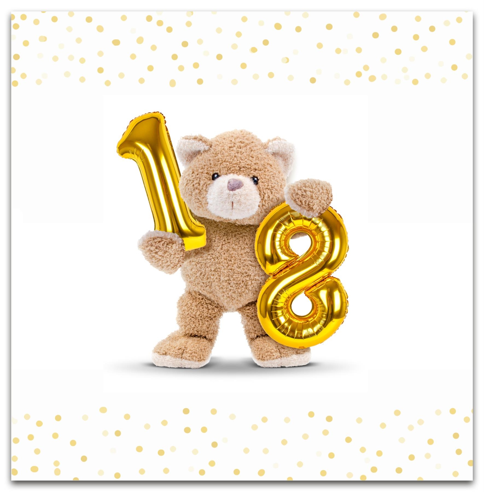18th Birthday Card, 18th Birthday Greeting Card, Happy 18th Birthday Card, 18th