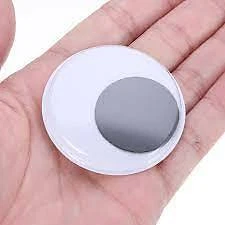 50mm Joggle Moveable Black Eye Wiggly Google Googly Eyes Craft Stick On Adhesive - Picture 19 of 19