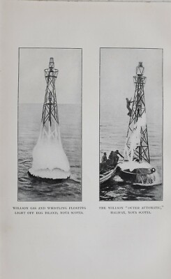 1913 Leuchtturm Aufdruck Willson Gas & Pfeifend Schwebender Licht Ei Island