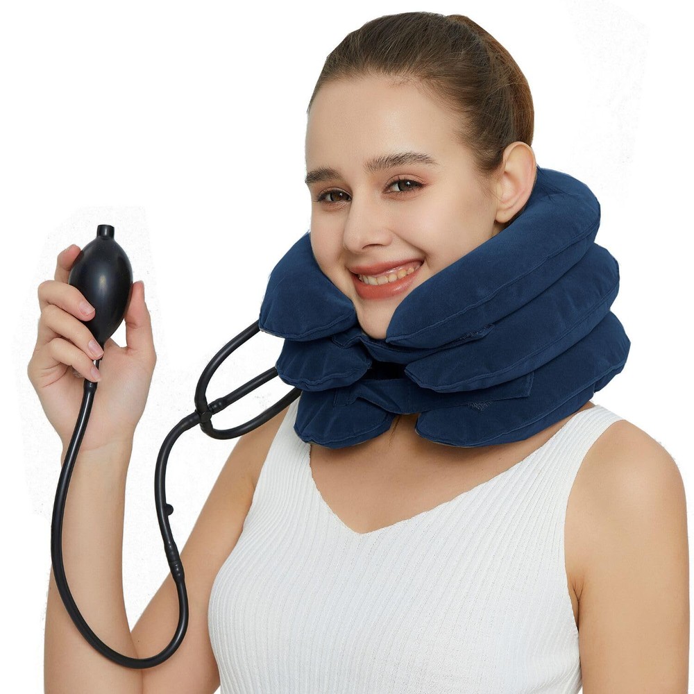 Cervical Neck Traction Device, Neck Stretcher for Neck Pain , Adjustable Neck...