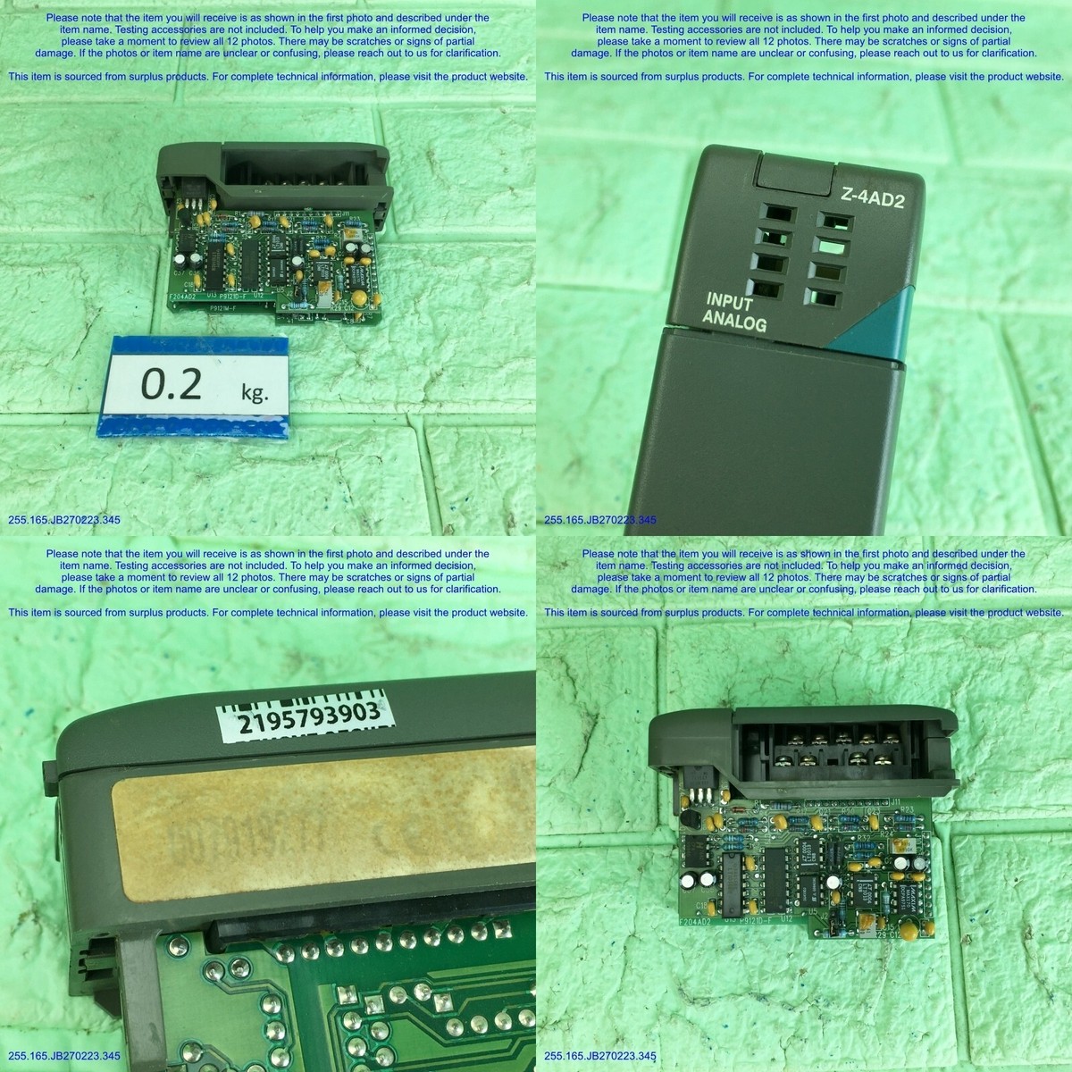 スコア KOYO Z-4AD2, INPUT ANALOG Module as photo, sn:3903, DHLtoUS