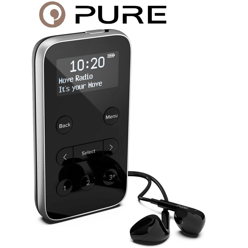 Pure Move R3 Pocket FM DAB+ Radio, Portable Upto 15Hr Playback