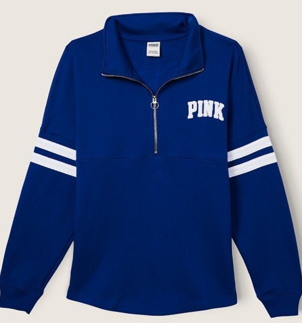 fleece victoria secret quarter zip