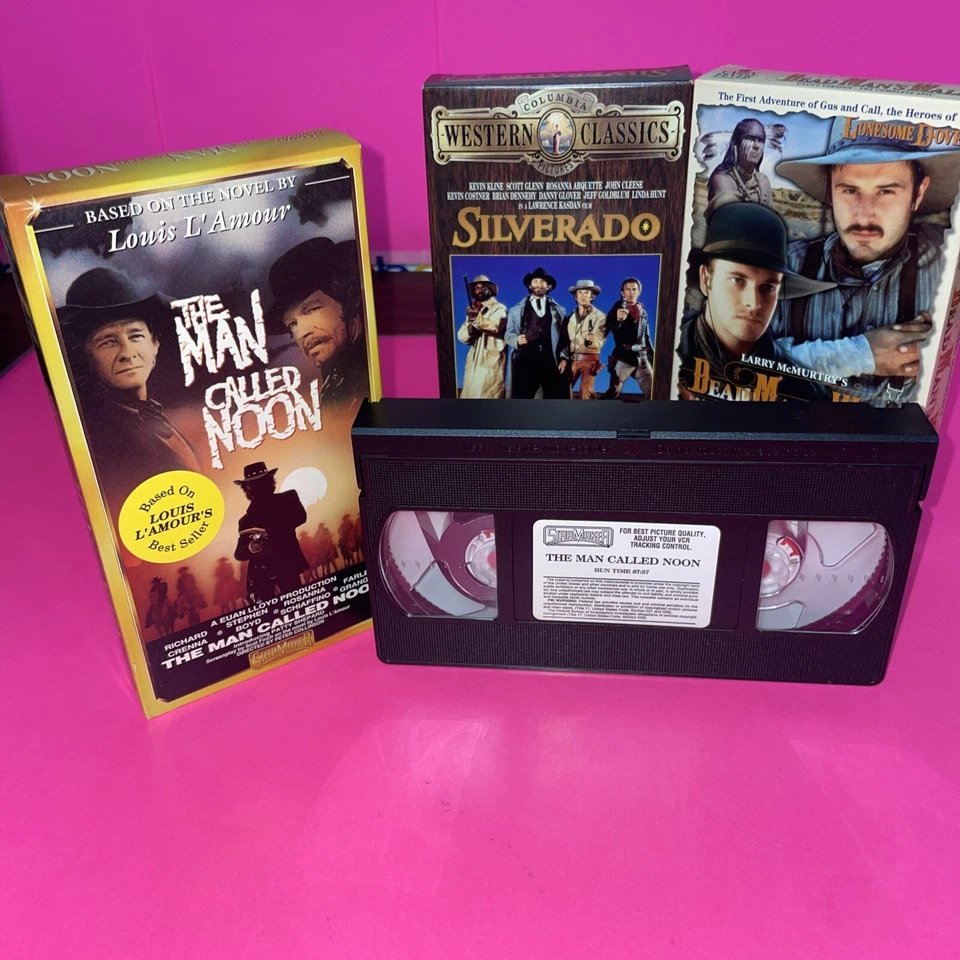 Silverado (vhs, 1996) The Man Called Noon (VHS, 1993) Dead Mans Walk (vhs, 1997) - Image 2 of 4