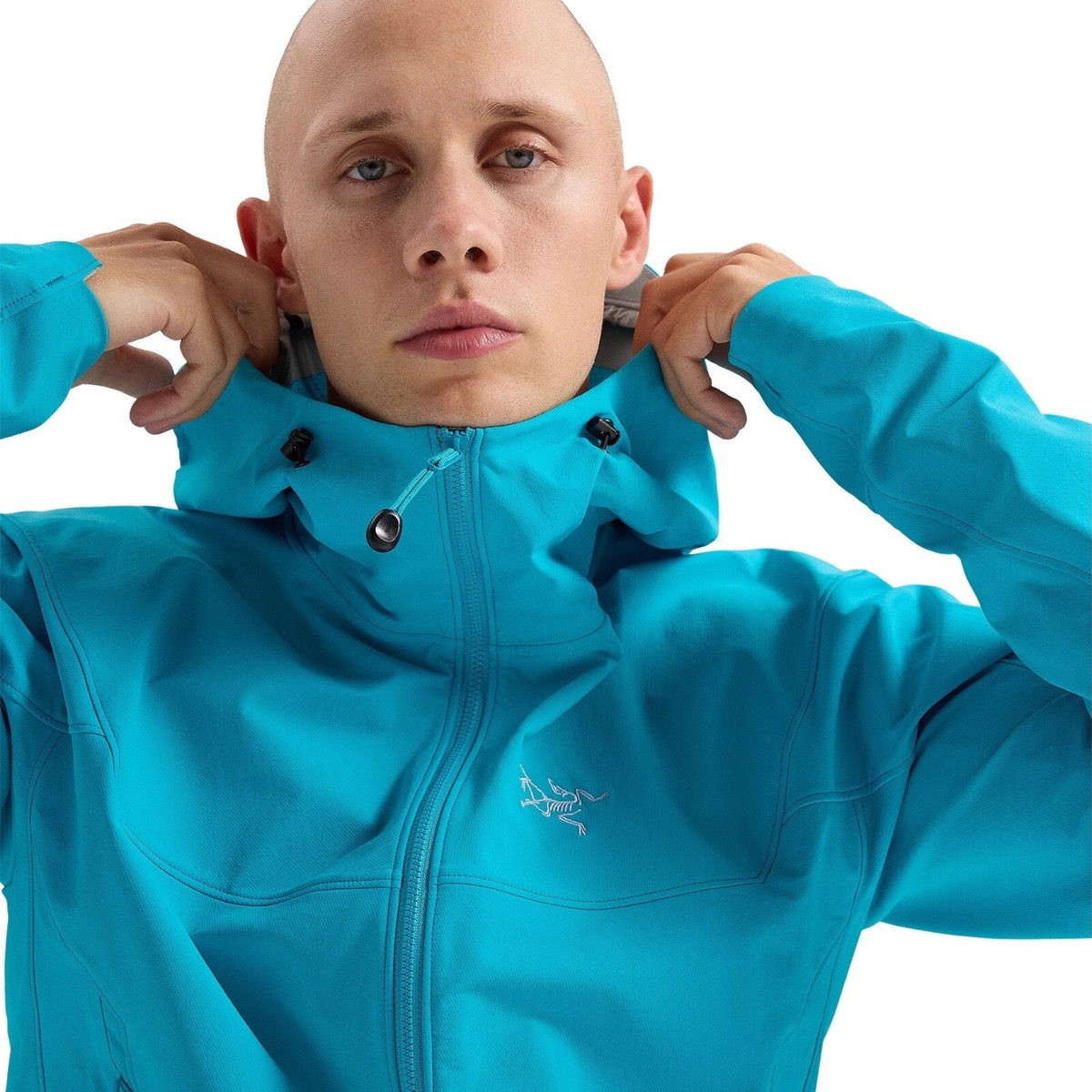 NWT Mens Arc'teryx Gamma Blue Tetra Softshell Hoody Jacket sz XXL