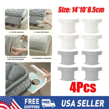 4pcs Heavy Duty Bed Sheet Clips | Corner Grippers for Mattress & Sheet Holders