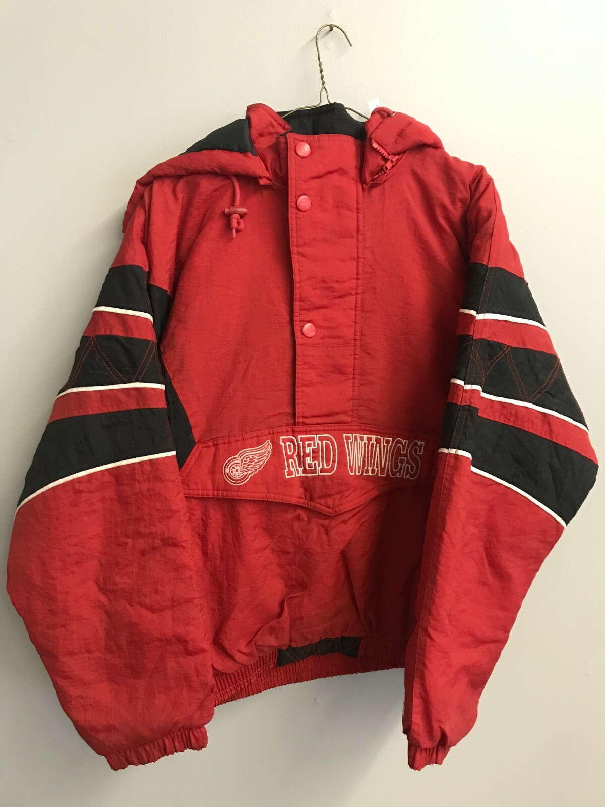 vintage Starter Detroit Red Wings Half 