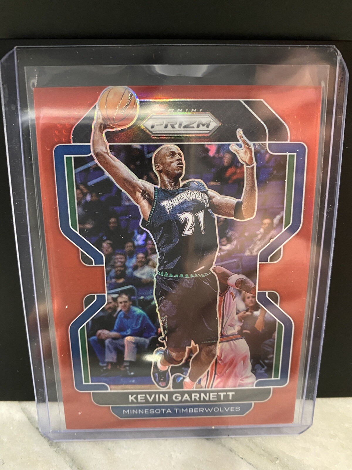 2021 Panini Prizm Kevin Garnett True Red /299 Timberwolves