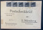 1947 Germany postal check Pre addressed  Cover  to Nuremberg — photo 1
