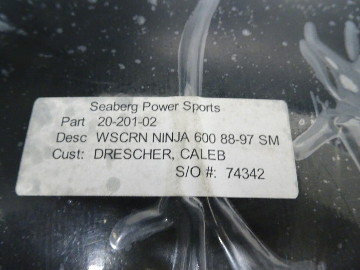 NEW KAWASAKI OEM Zero Gravity SR Detachable Smkd Winshld for 88