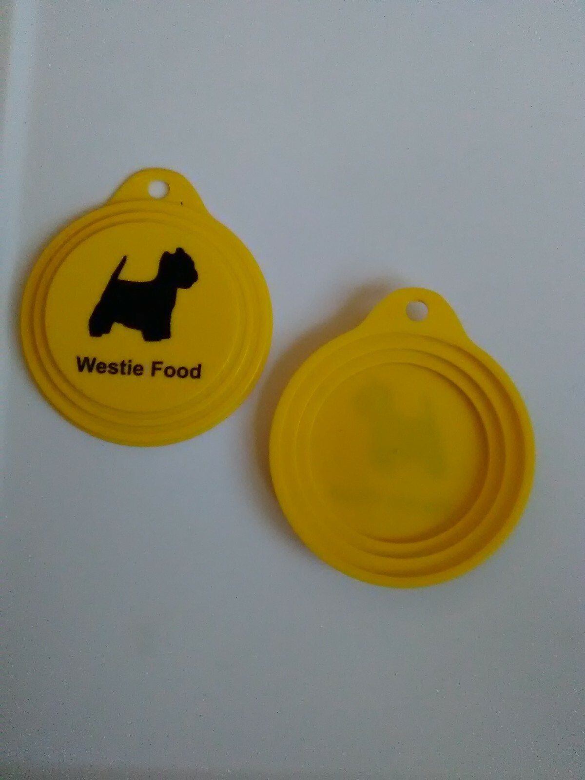 West Highland White Terrier Westie Dog Pet Food Can Cover set of 2