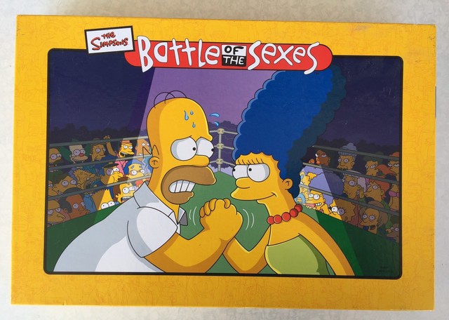 The Simpsons Battle Of The Sexes Board Game 2004 Complete For Sale Online