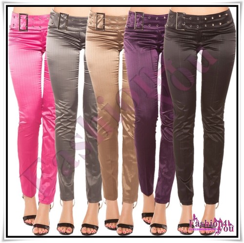 Sexy Women's Satin Trousers Ladies 