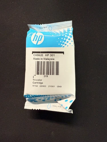 HP 301 Tri-Colour Original HP Ink Cartridge Cartouche d'Encre Imprimante