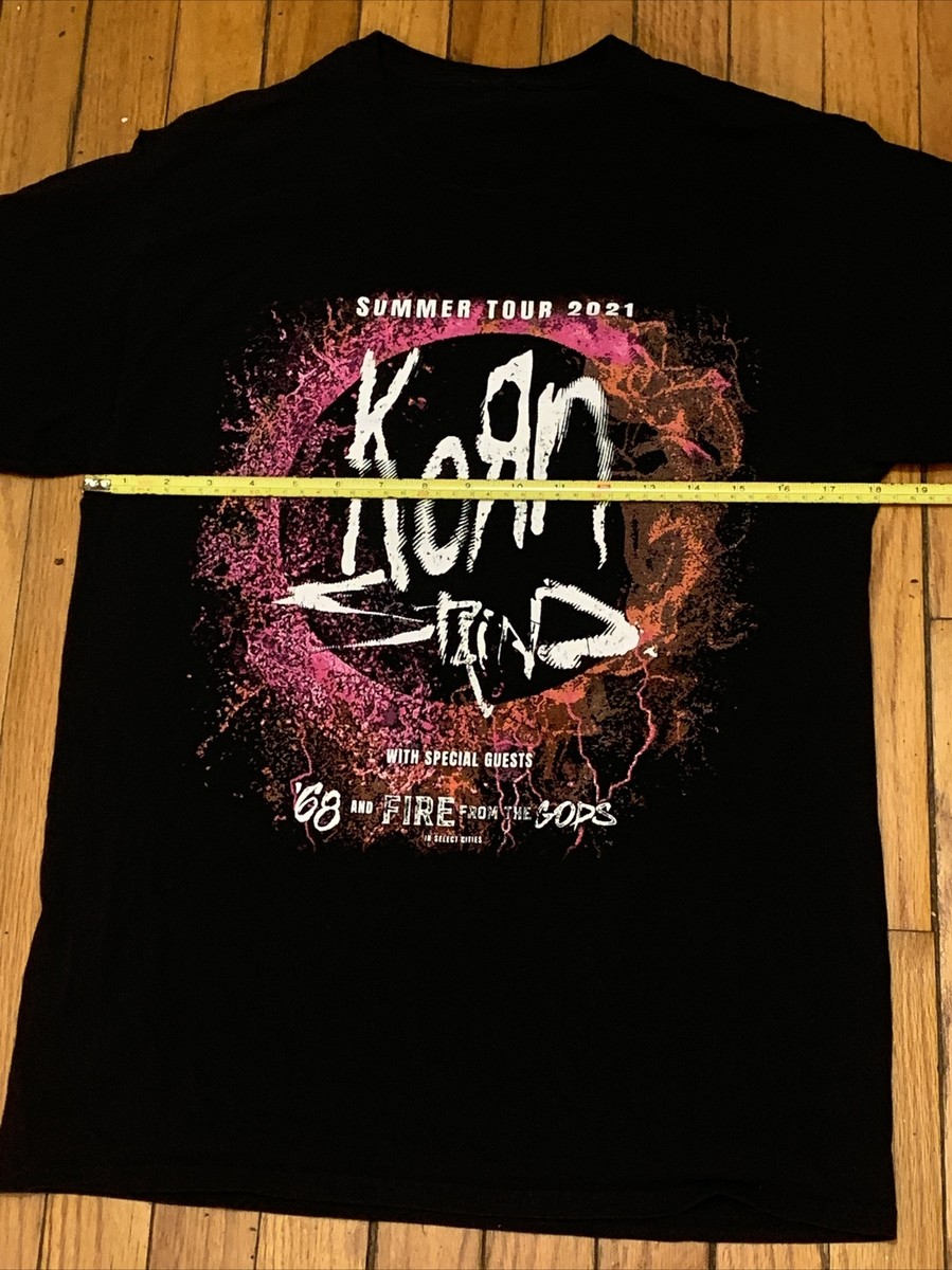 KoRn 2021 Summer Tour Shirt - Size Medium T-Shirt Black Staind