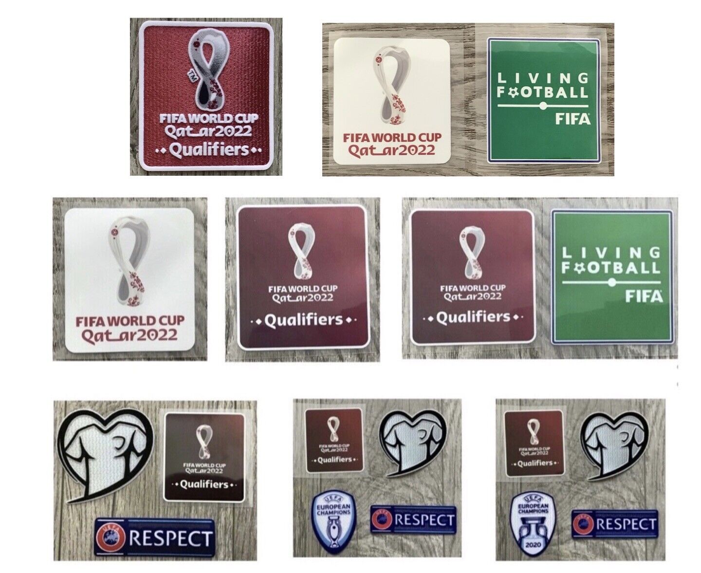 2022 World Cup Qatar Qualifier Soccer Football Patch Badge Fair Play Set eBay