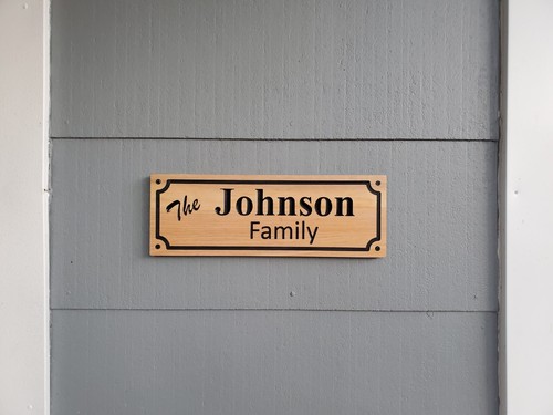 Custom Family Sign Carved Last Name Wood Wall Art Plaque Cedar Mahogany Walnut - Picture 4 of 10