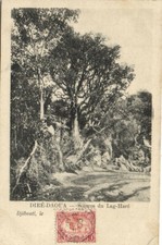 PC ETHIOPIA, DIRÉ-DAOUA, SOURCES DU LAG HARÉ, Vintage Postcard (b41205)