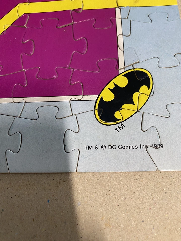 Vintage 1989 Batman 150 Piece Jigsaw Puzzle DC Comics Made In Australia Complete Foto 3 de 4