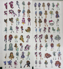 temporary tattoos for kids party. 8 sheets Monster high girls. free shipping.