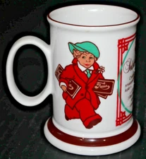 Porsgrund Freia Krus Porcelain Advertising Mug Recipe for Chocolate Drink on Mug