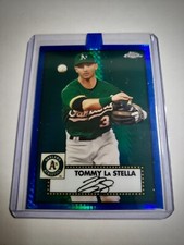 2021 Topps Chrome TOMMY LA STELLA #370 Blue Prism Refractor