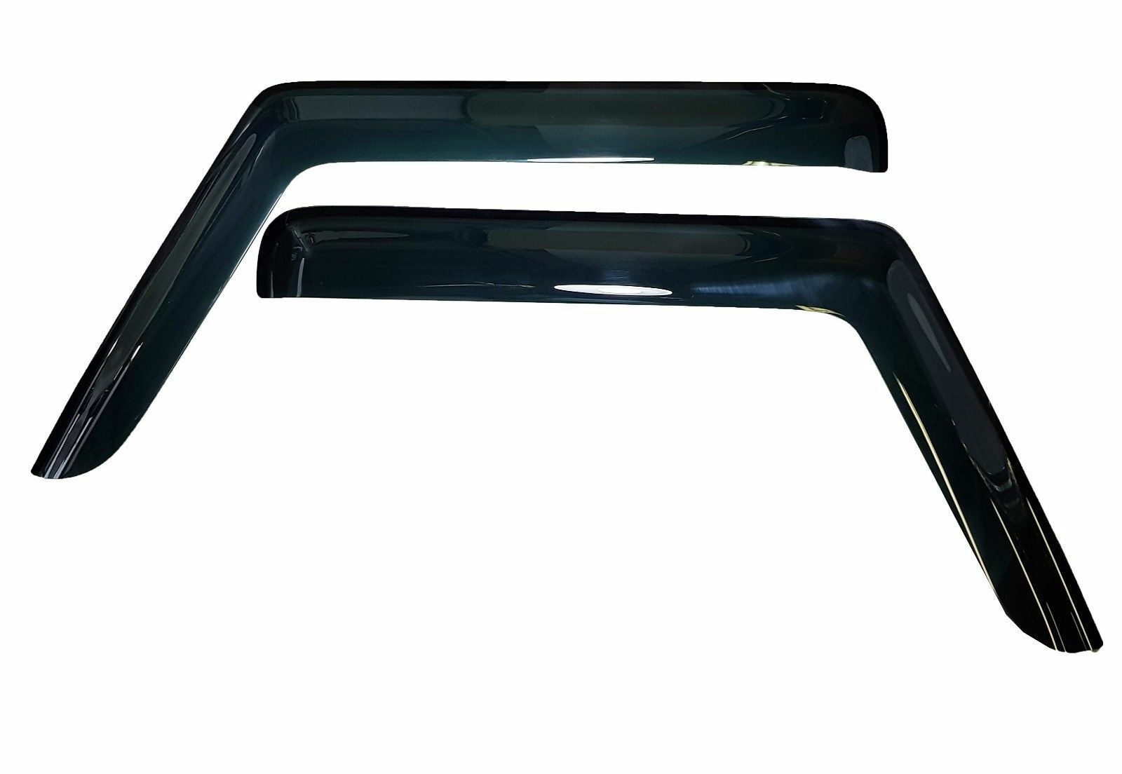 LAND ROVER DEFENDER 90 110 TO 2016 /SERIES FRONT WIND DEFLECTOR SET 2