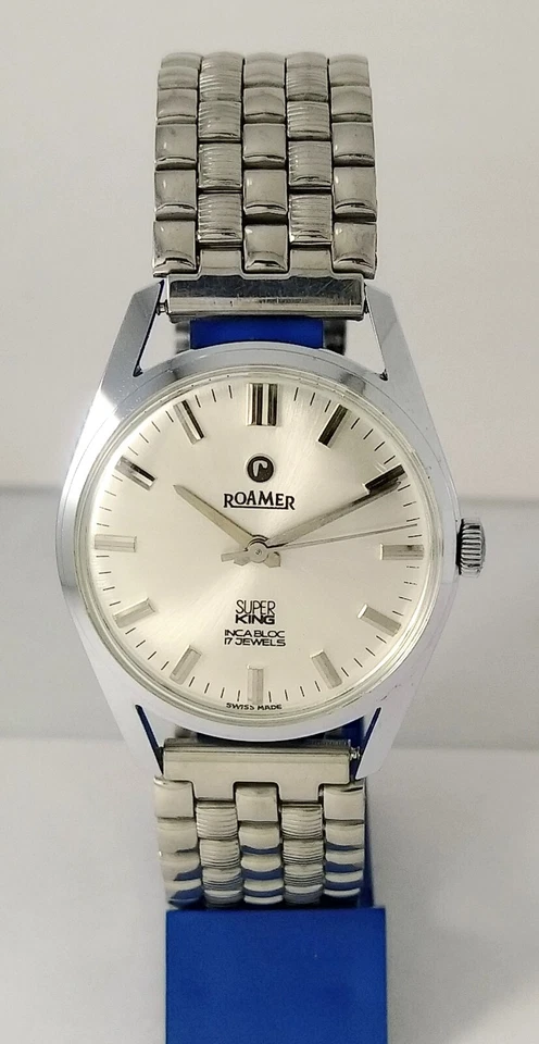 NOS Vintage Roamer SUPER KING, 17J manual 33mm Boy size, Hand Winding,Swiss Made - Image 4 of 4