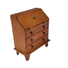Dollhouse Concord Miniature 1855 Winthrop Desk 1:12 Solid Wood - Vintage