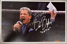 Bruce Buffer Signed 11x17 Photo UFC Certificate HOLOGRAM Voice Of The Octagon