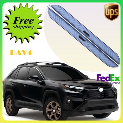 Passt für RAV4 2019-2023 2024 2PCS Fixed Running Board Side Step Pedal Nerf Bar