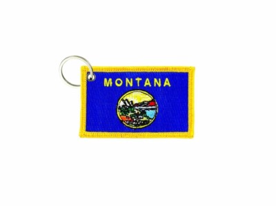 Keychain keyring embroidered embroidery patch double sided flag masonic usa