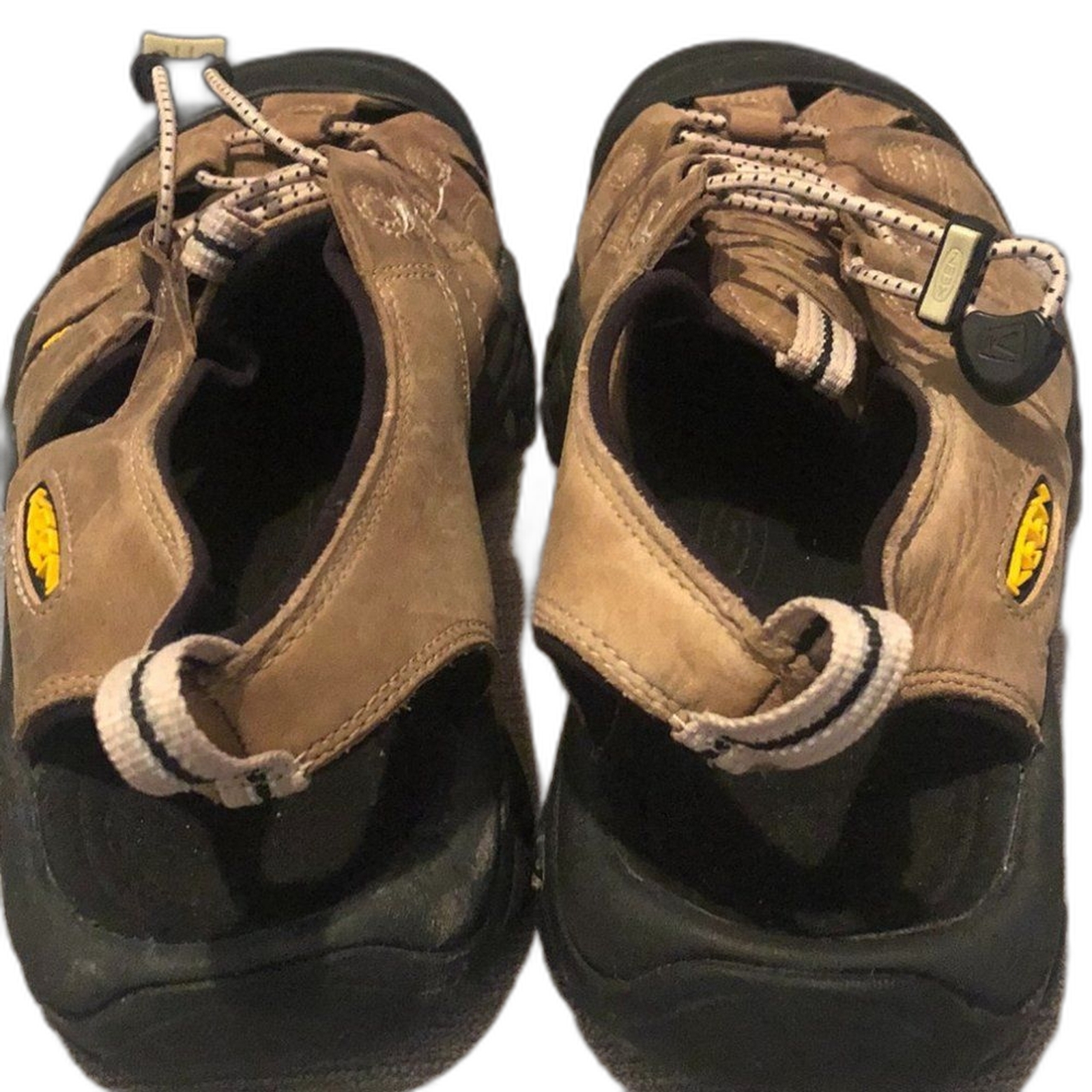 Sandali da trekking Keen da uomo Newport H2 impermeabili in pelle marrone taglia 9